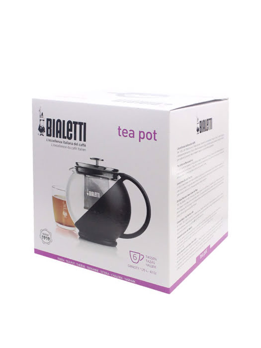 Bình pha trà Bialetti 1.25 lít bằng thủy tinh (Made in Italy) - 0003320/NW