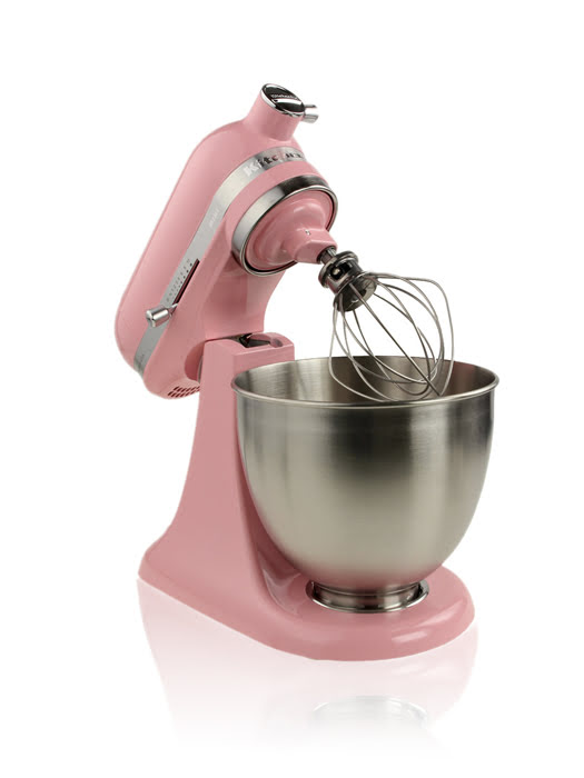 Máy trộn đứng đầunghiêng KitchenAid Artisan® Mini màu hồng