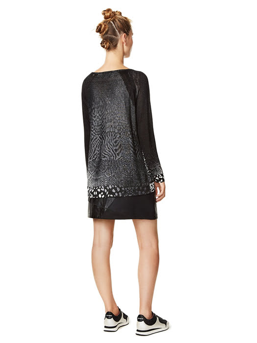 Áo dài tay nữ PULLOVER, Size XS, NEGRO - 17WWJFB32000XS