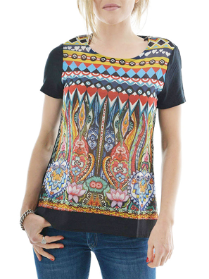 Áo phông ngắn nữ  size XS mã hàng 61T25A82000XS, DESIGUAL- SS16/1