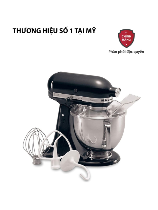 Máy trộn KitchenAid 220V-màu đen-5KSM150PSEOB