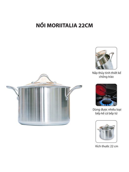 NỒI MORIITALIA 22CM- SZ22HC-IC