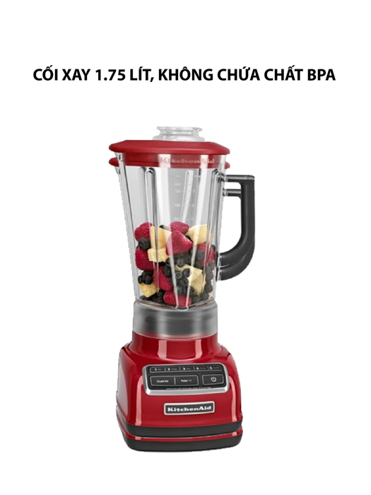 Máy xay sinh tố 4 tốc độ màu đỏ KitchenAid  5KSB1585EER