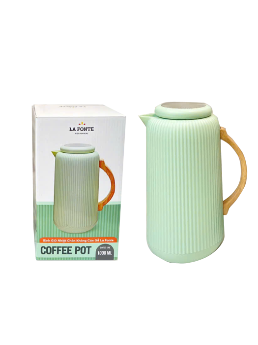 Bình Giữ Nhiệt Chân Không Cán Gỗ La Fonte-1000 ML-014755-GRE