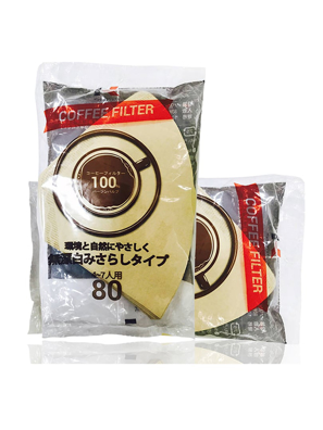Giấy thấm lọc Coffee Filter 185mmx114mm (80 tờ/Túi)-màu cà phê