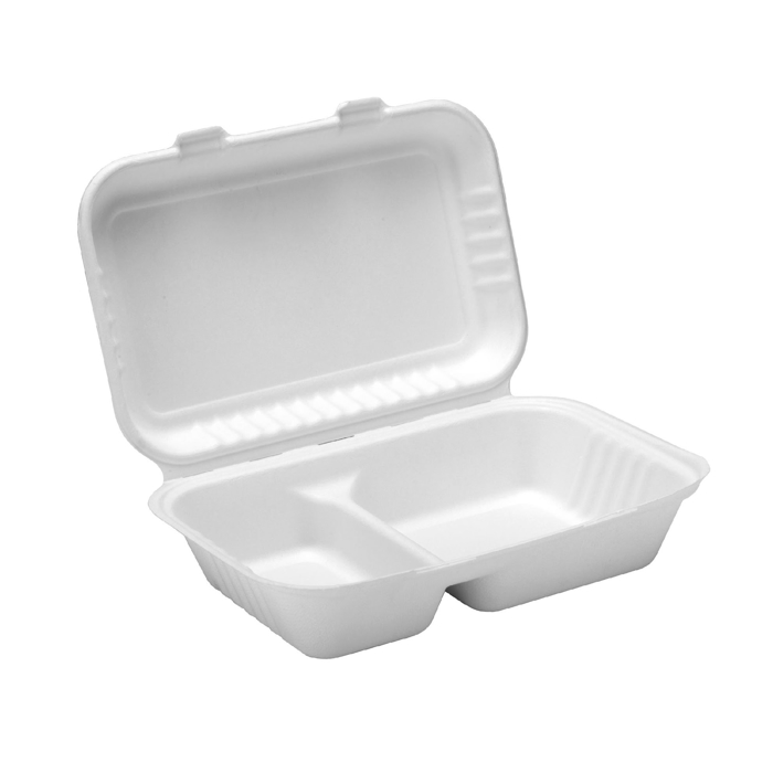 Hộp bã mía 2 ngăn phân hủy sinh học - 180541