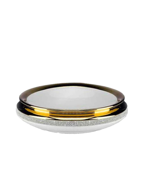 Bình centrepiece mạ vàng, đính ngọc size 35cm BC- 755/BO-STR