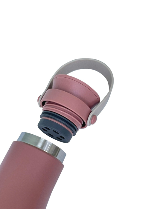 Bình giữ nhiệt Travel La Fonte inox 304 có quai xách tiện lợi 470ml-010245-PIN