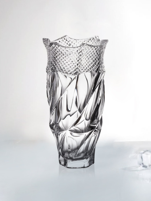 Bình hoa pha lê Flamenco Pyramid Bohemia 300mm - 737412