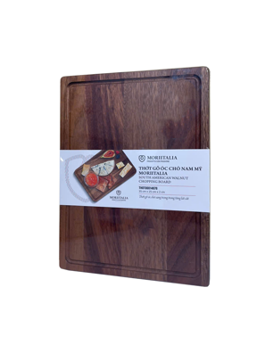 Thớt Gỗ Óc Chó Nam Mỹ Moriitalia (30 cm x 20 cm x 2 cm) - THOT00014885