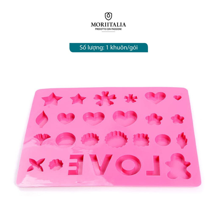 Khuôn bánh Silicon La Fonte tạo hình và chữ Moriitalia YY20399