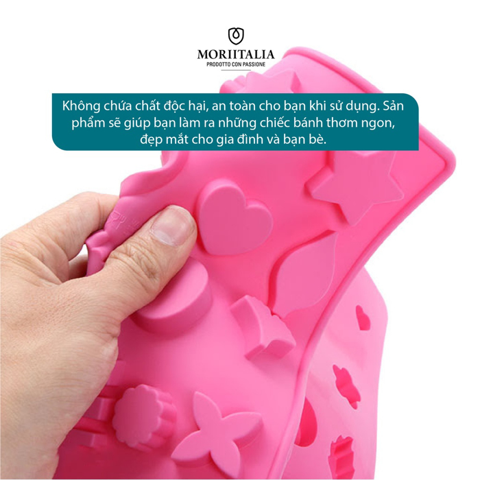 Khuôn bánh Silicon La Fonte tạo hình và chữ Moriitalia YY20399