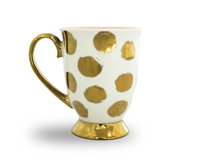 Cốc sứ La Fonte mạ vàng- 006446-02