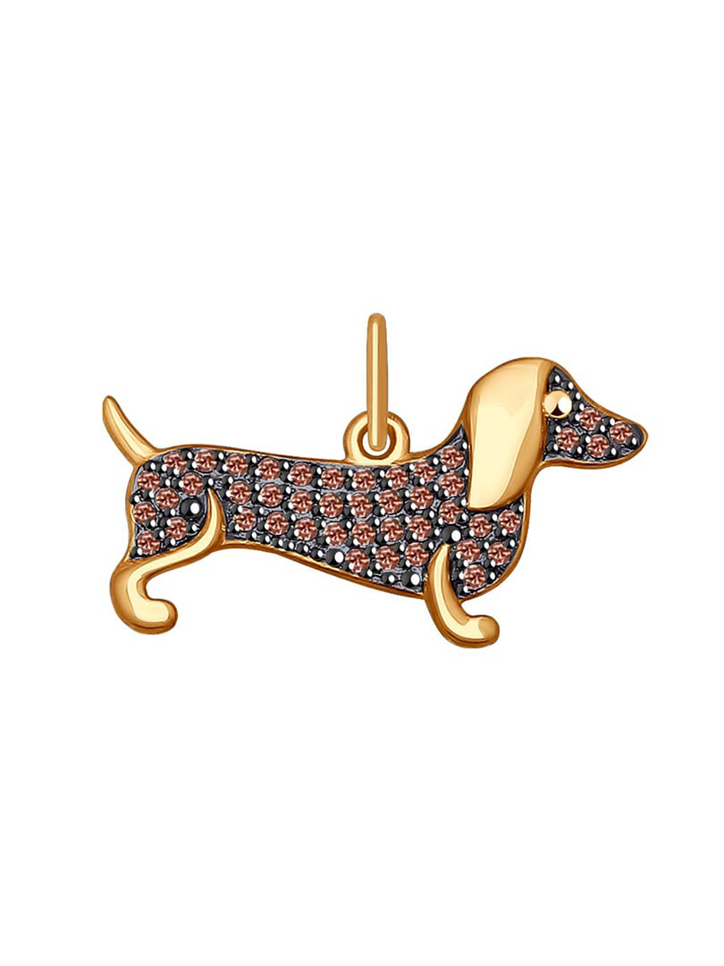 Mặt dây chuyền vàng 585, mã 035231, có đính đá cz