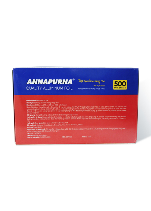 Nhôm lá tờ bọc thực phẩm in nổi vân kim cương ANNAPURNA 22.86 cm x 27.3 cm - MNTP59011228