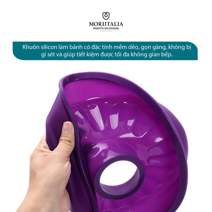 Khuôn nướng bánh La Fonte silicone hình hoa tiện lợi Moriitalia YY20923