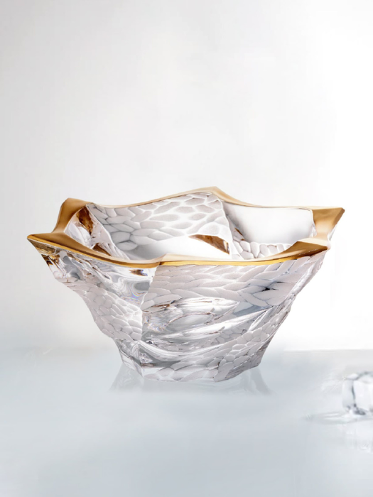 Khay pha lê lớn phủ vàng Flamenco Pentals - Matt Bohemia 295mm