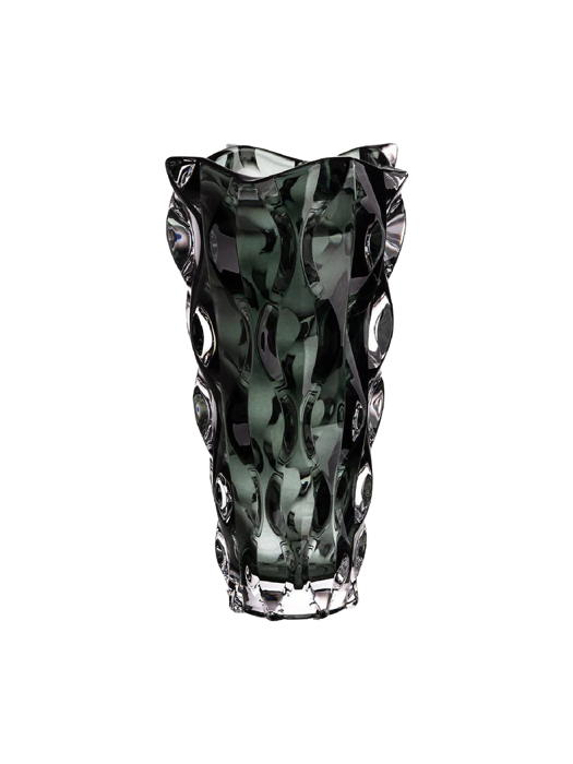 Bình hoa pha lê Samba màu xám khói Bohemia 305mm - 591520