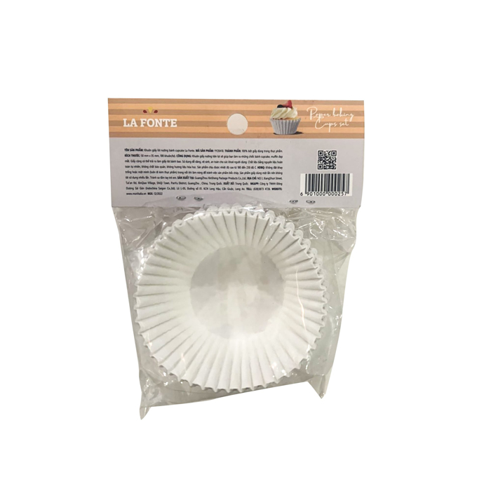 Khuôn giấy lót nướng bánh cupcake LaFonte YY20410-WHI