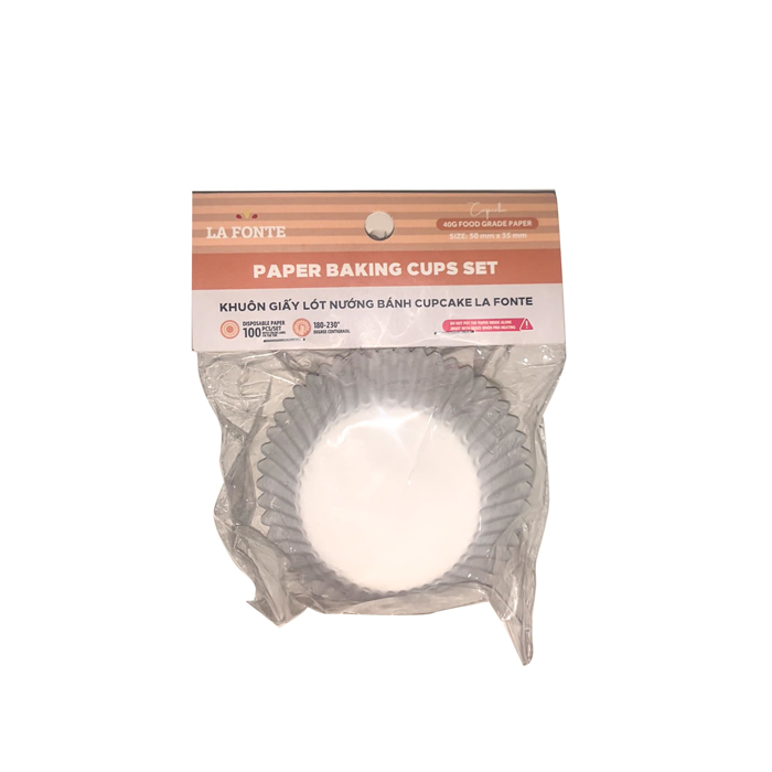 Khuôn giấy lót nướng bánh cupcake LaFonte YY20410-WHI