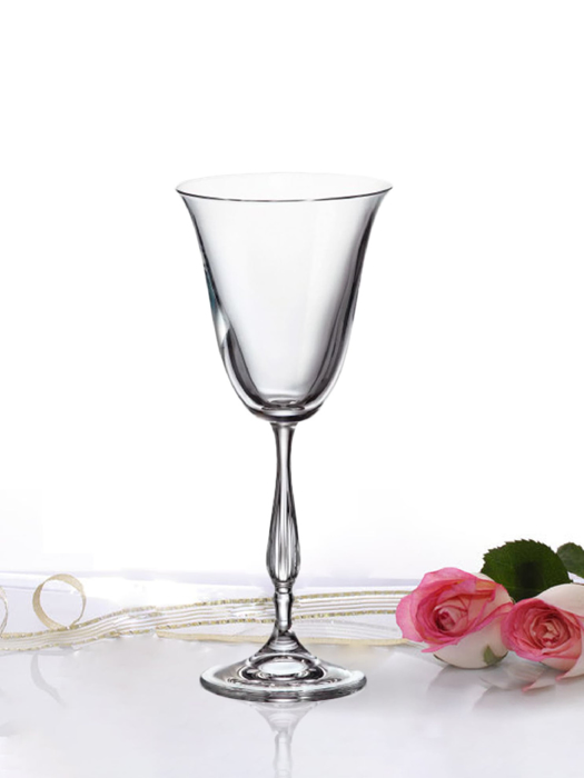 Bộ 6 ly vang trắng pha lê Fregata Bohemia 185ml