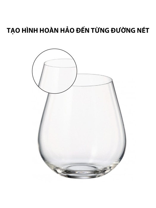 Bộ 6 Ly uống nước pha lê Columba Bohemia 380ml - 91E.2SF78.380-B