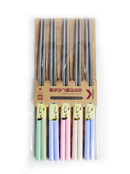 Đũa Inox Nhật Bản Vỉ 5 Đôi Kokusai NDCK-13