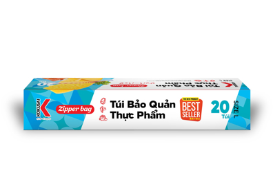 Túi Zipper Kokusai size L20 (26.5cmx31cm) - TZIP00000307