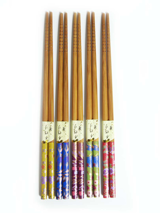 Đũa tre Nhật Bản vỉ 5 đôi Kokusai 22.5cm NDCK-06