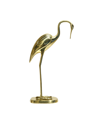 Tượng cặp sếu uyên ương bằng đồng - 2454