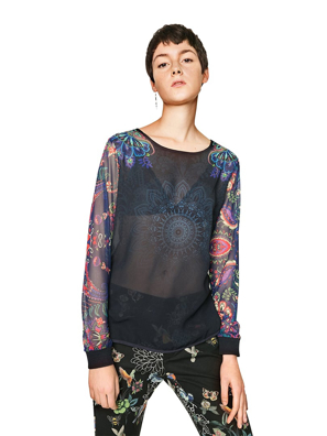 Áo dài tay nữ size  S,   71B2EJ05001S,   Desigual   SS17-1