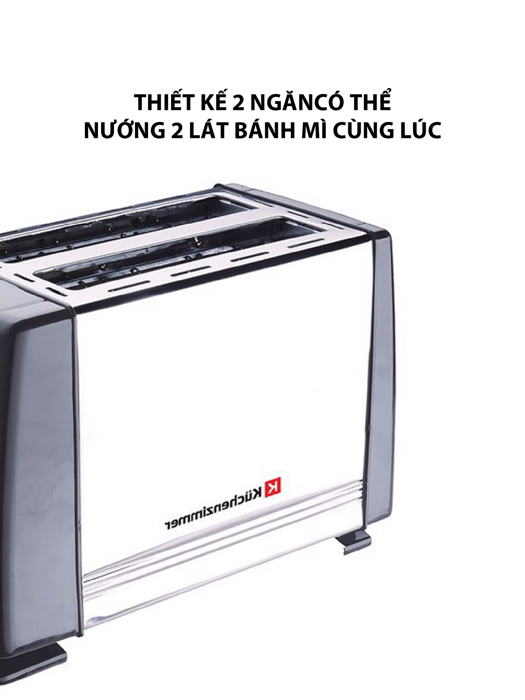 Máy nướng bánh mì 2 ngăn Kuchenzimmer-3000488