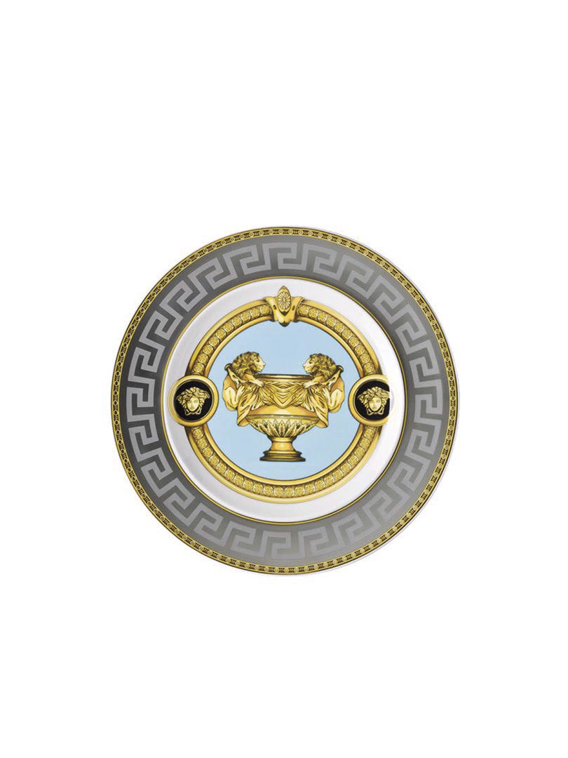 Đĩa ăn bánh mì Versace Prestige Gala Blue bằng sứ 18cm